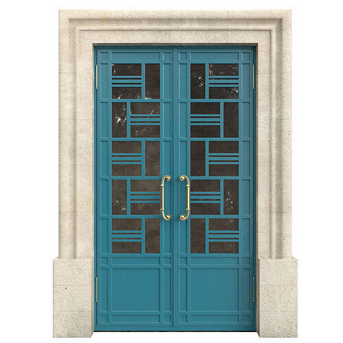 Entrance classic door 138 3D model