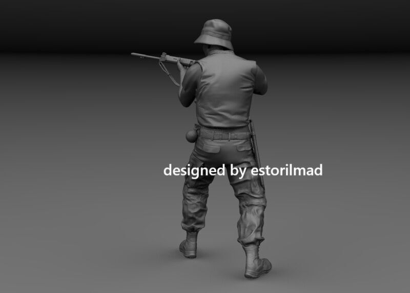 AUSTRALIAN SOLDIER ANZACS VIETNAM V2 3D print model_1