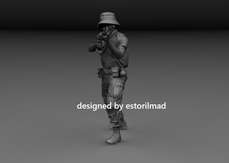 AUSTRALIAN SOLDIER ANZACS VIETNAM V2 3D print model_2