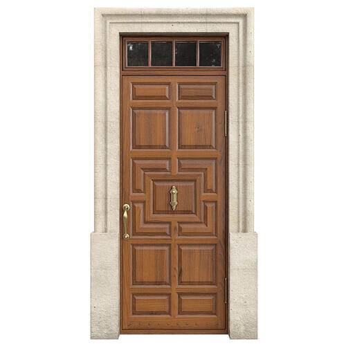 Entrance classic door 140 3D model