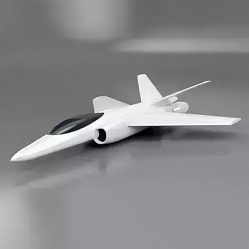 3d printable jet fighter 3D print model