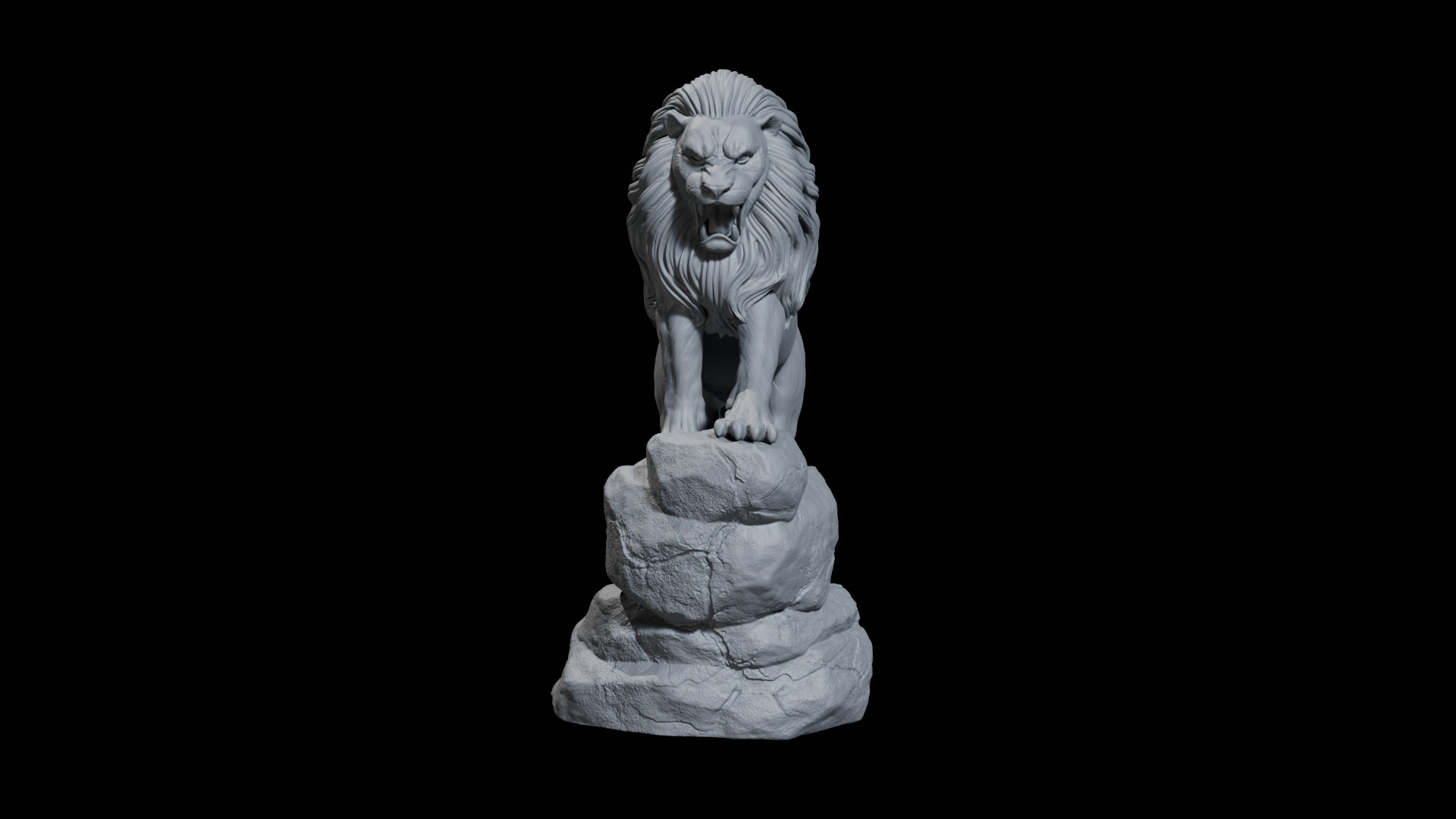 Lion Sculpt 3D print model_1
