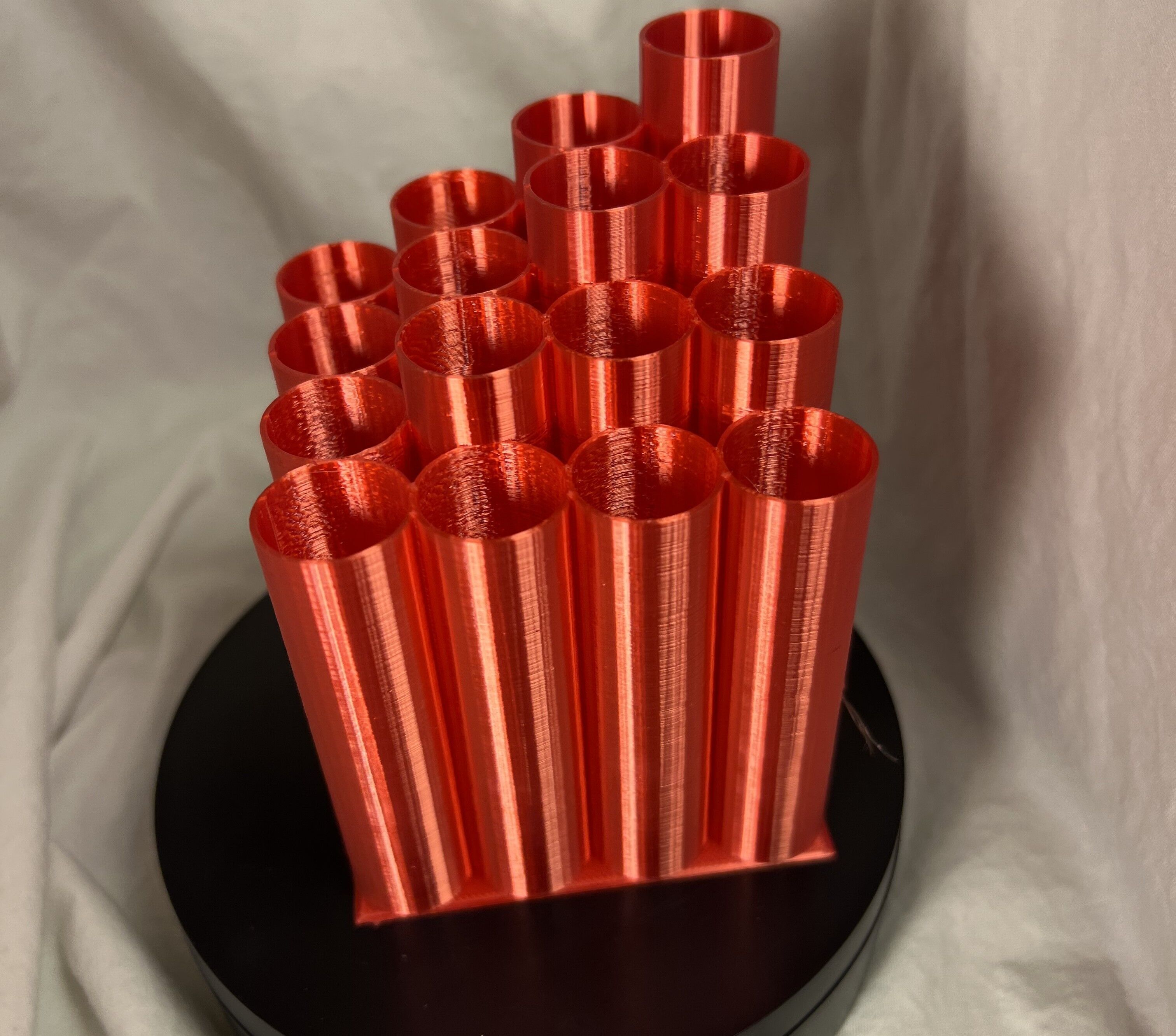 16-slot brush holder with 2 different styles 3D print model_5