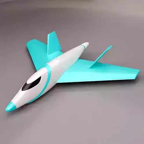Delta wing aircraft concept 3D print model