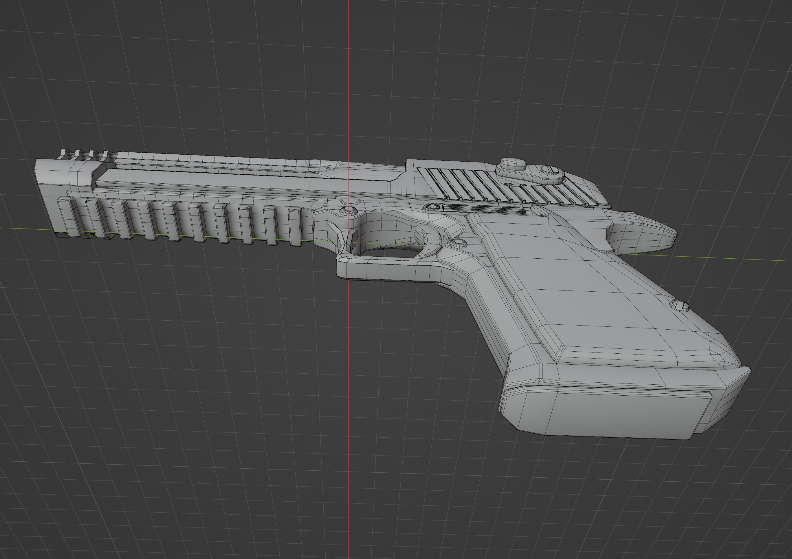 Desert Eagle Low-poly 3D model_15