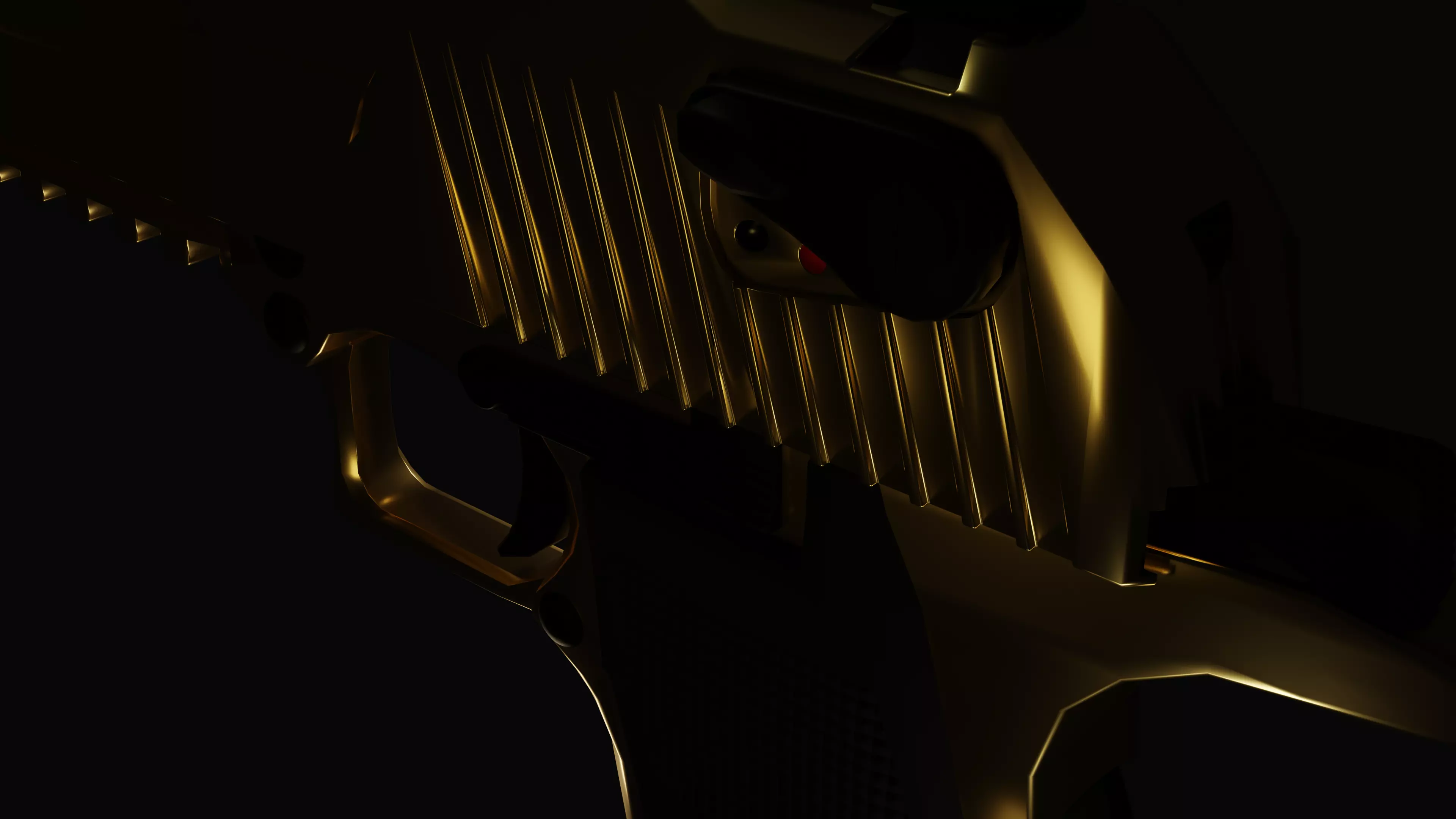 Desert Eagle Low-poly 3D model_0