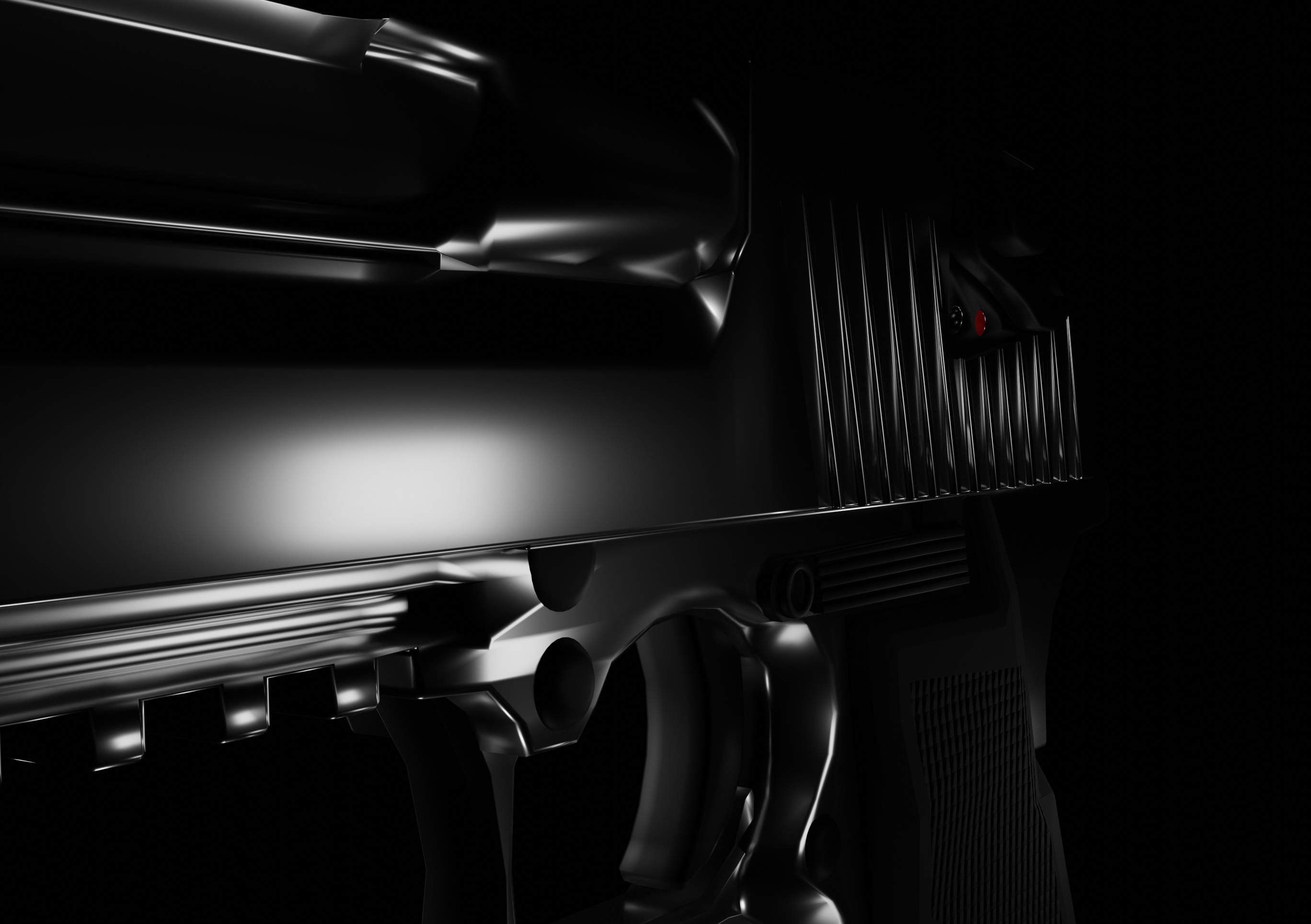 Desert Eagle Low-poly 3D model_11