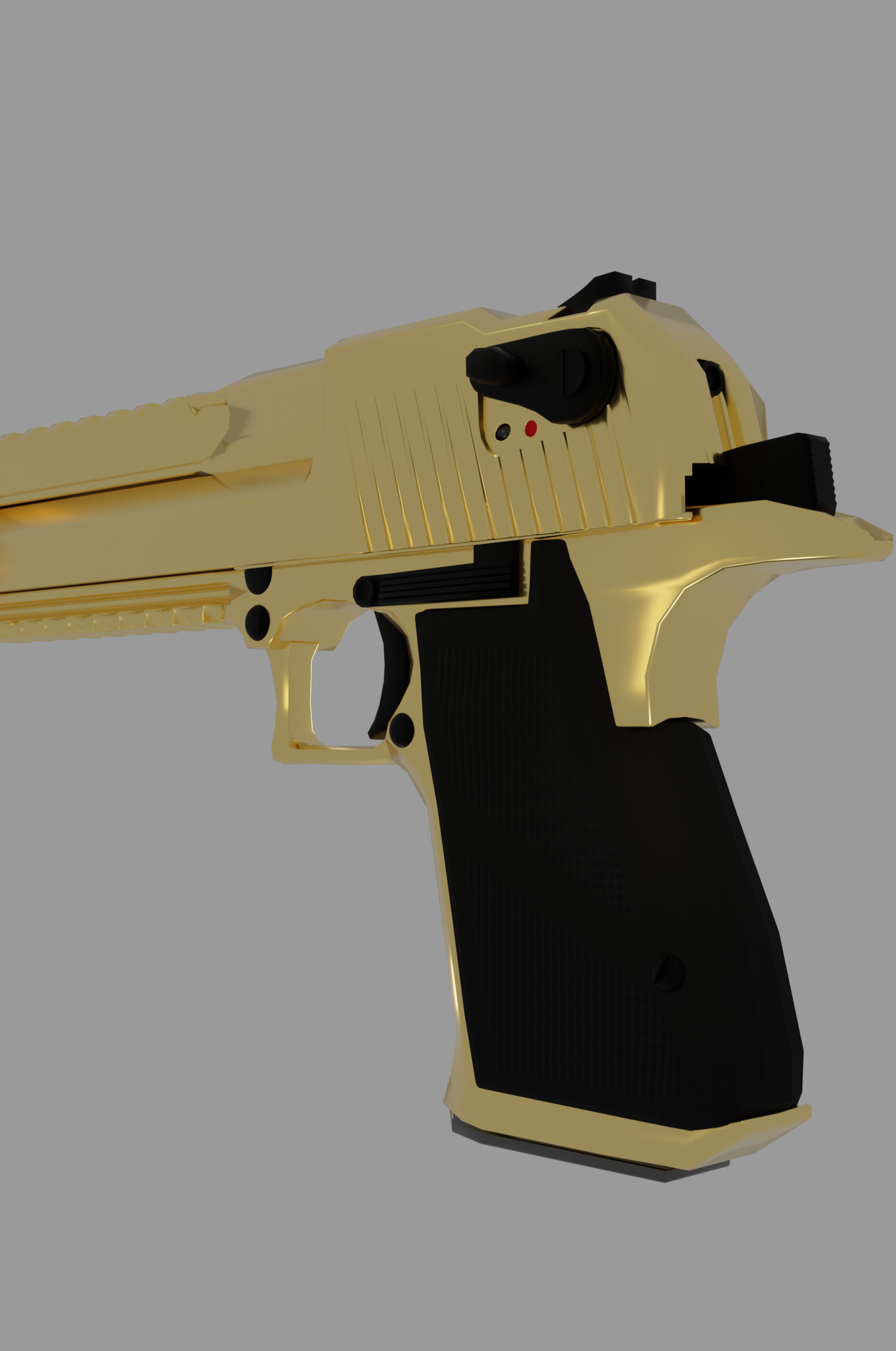 Desert Eagle Low-poly 3D model_8
