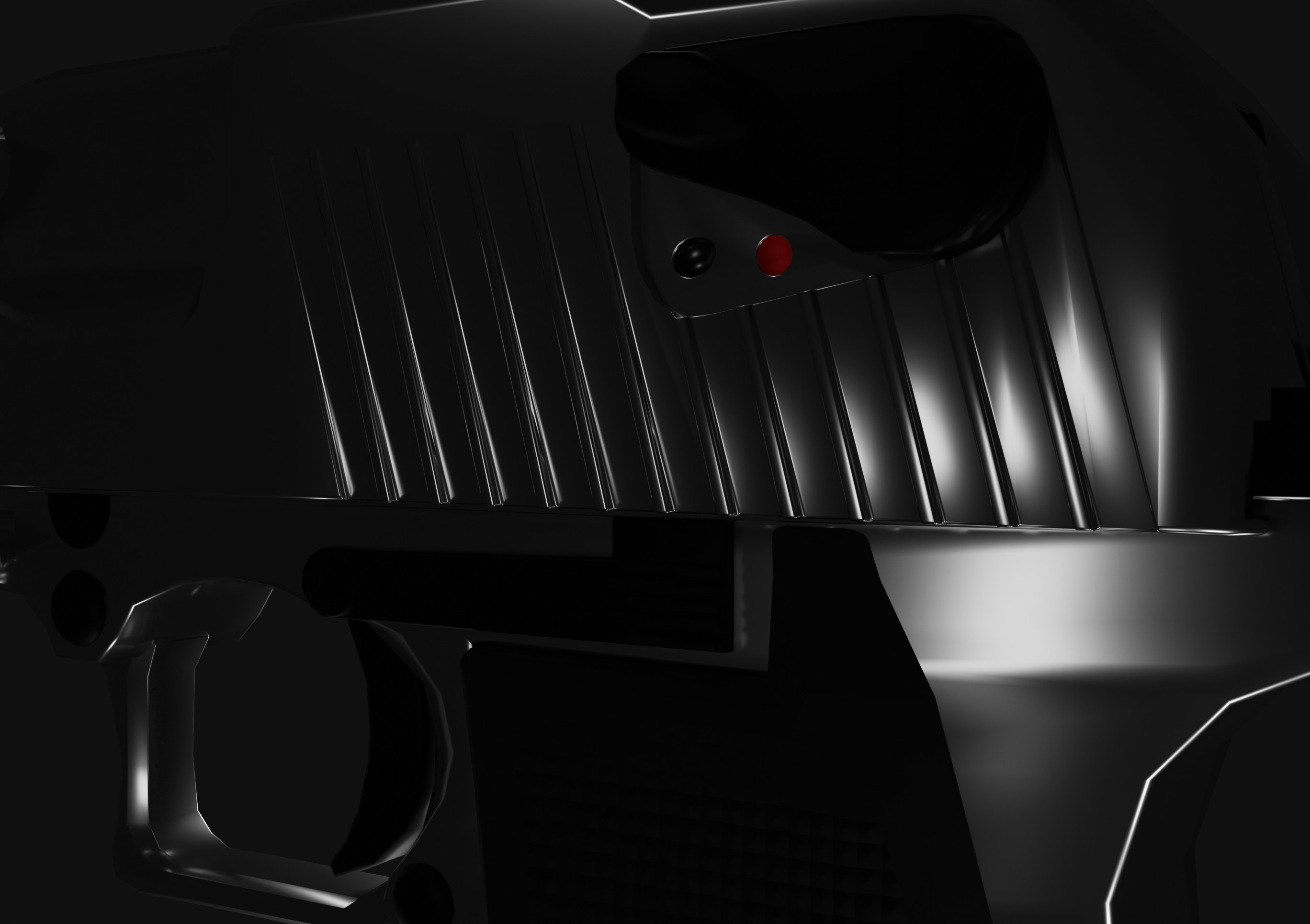 Desert Eagle Low-poly 3D model_1