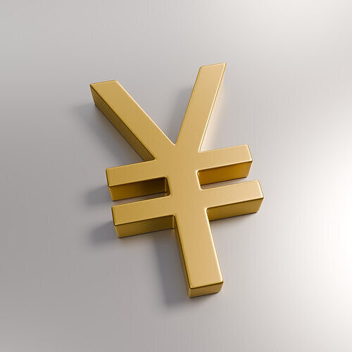 Yen Currency Symbol 3D model