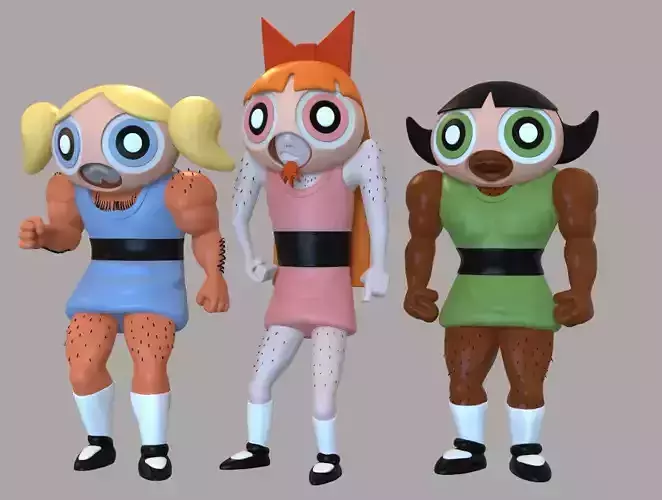 THE POWERPUFF GIRLS -POWERPUFF BLUFF EPISODE -PARTS AND COMPLETE