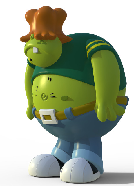 BIG BILLY FROM THE GANGREEN GANG -PARTS AND COMPLETE 3D print model_1