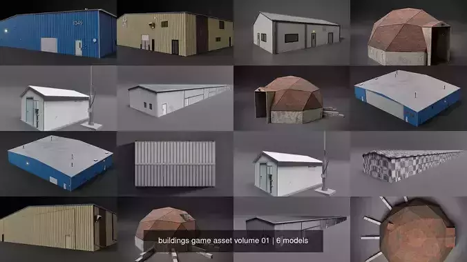 buildings game asset volume 01