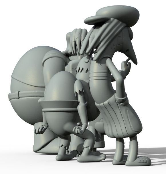 SNAKE FROM THE GANGREEN GANG - PARTS AND COMPLETE 3D print model_22