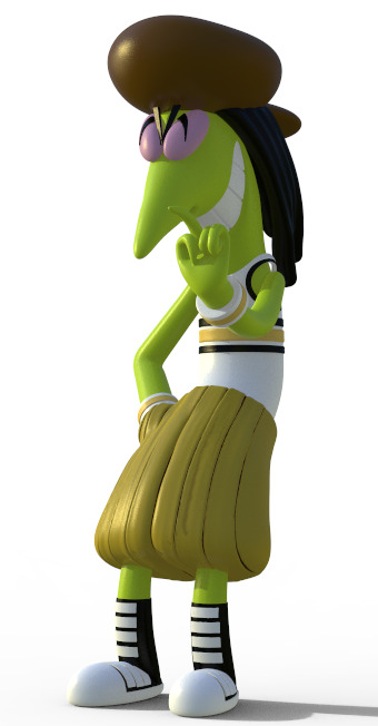 SNAKE FROM THE GANGREEN GANG - PARTS AND COMPLETE 3D print model_1