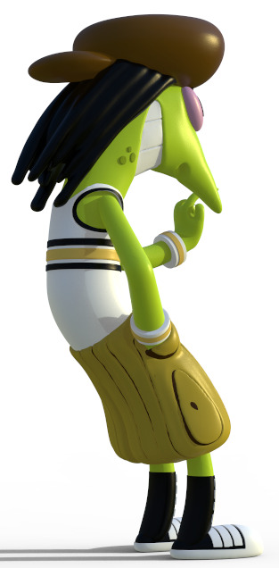 SNAKE FROM THE GANGREEN GANG - PARTS AND COMPLETE 3D print model_5