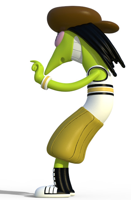 SNAKE FROM THE GANGREEN GANG - PARTS AND COMPLETE 3D print model_2