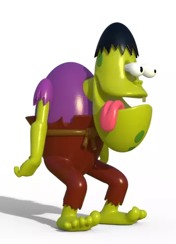 GRUBBER FROM THE GANGREEN GANG - PARTS AND COMPLETE 3D print model_0