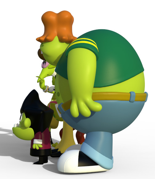 GRUBBER FROM THE GANGREEN GANG - PARTS AND COMPLETE 3D print model_10