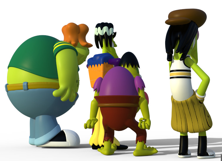 GRUBBER FROM THE GANGREEN GANG - PARTS AND COMPLETE 3D print model_13