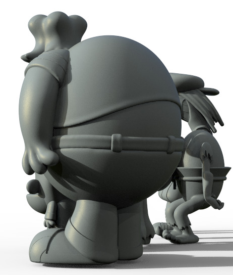 GRUBBER FROM THE GANGREEN GANG - PARTS AND COMPLETE 3D print model_20