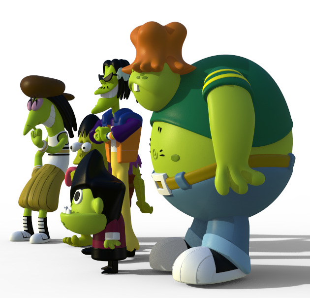 GRUBBER FROM THE GANGREEN GANG - PARTS AND COMPLETE 3D print model_9