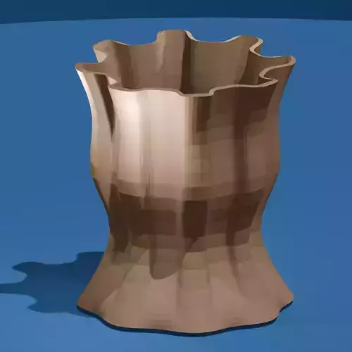 Gear shaped vase