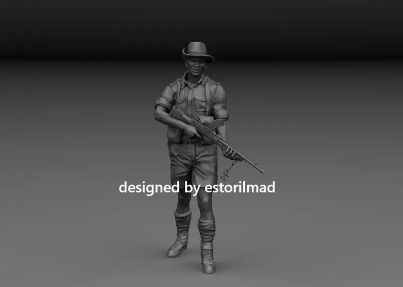 WW2 AUSTRALIAN SOLDIER ANZAC TOBRUK V1 3D print model