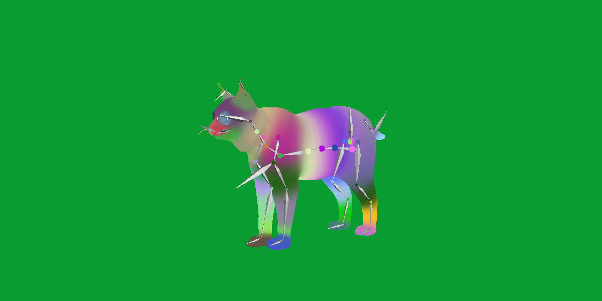 Northern Eurasian Lynx Low-poly 3D model_3