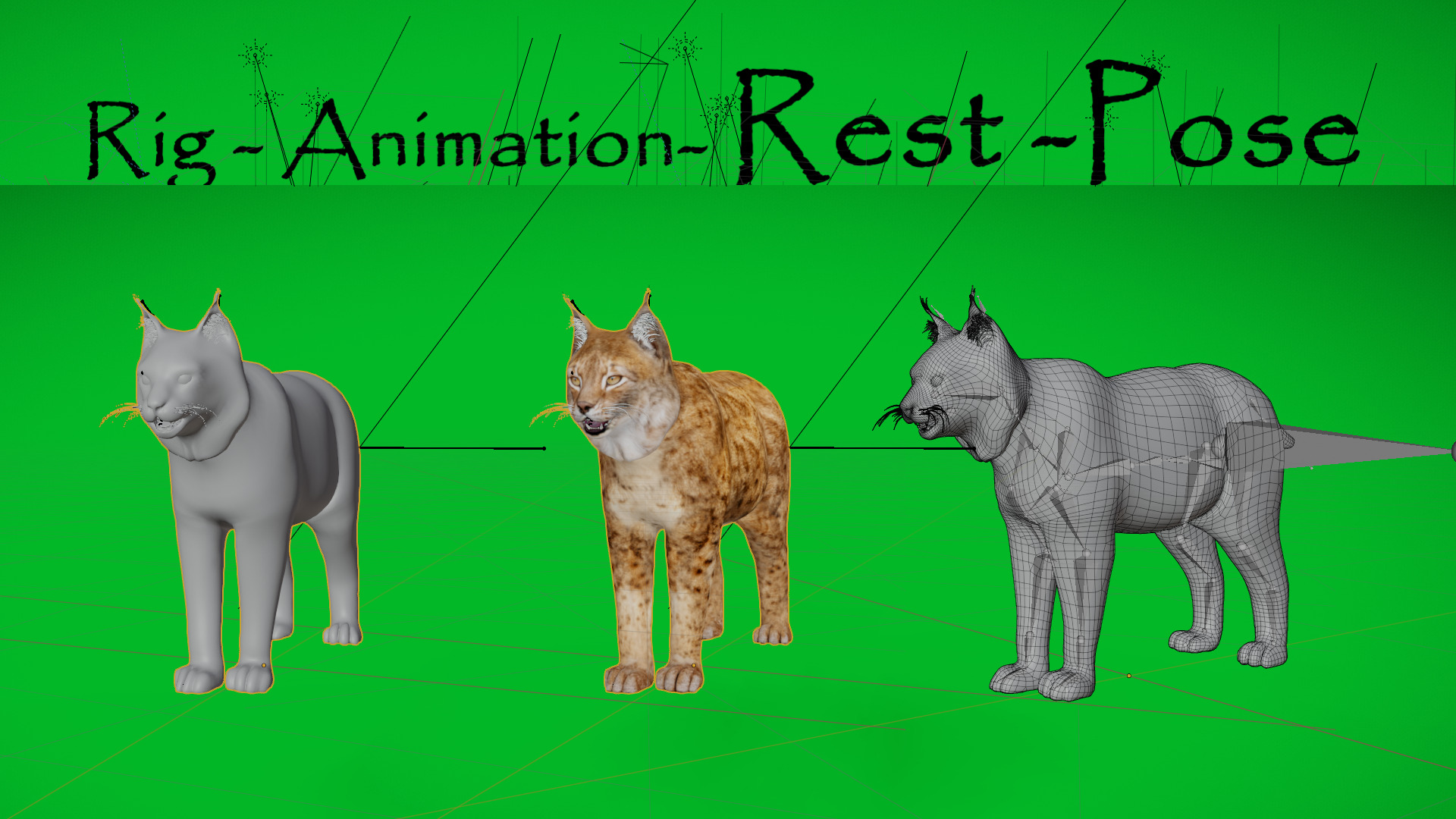 Northern Eurasian Lynx Low-poly 3D model_18