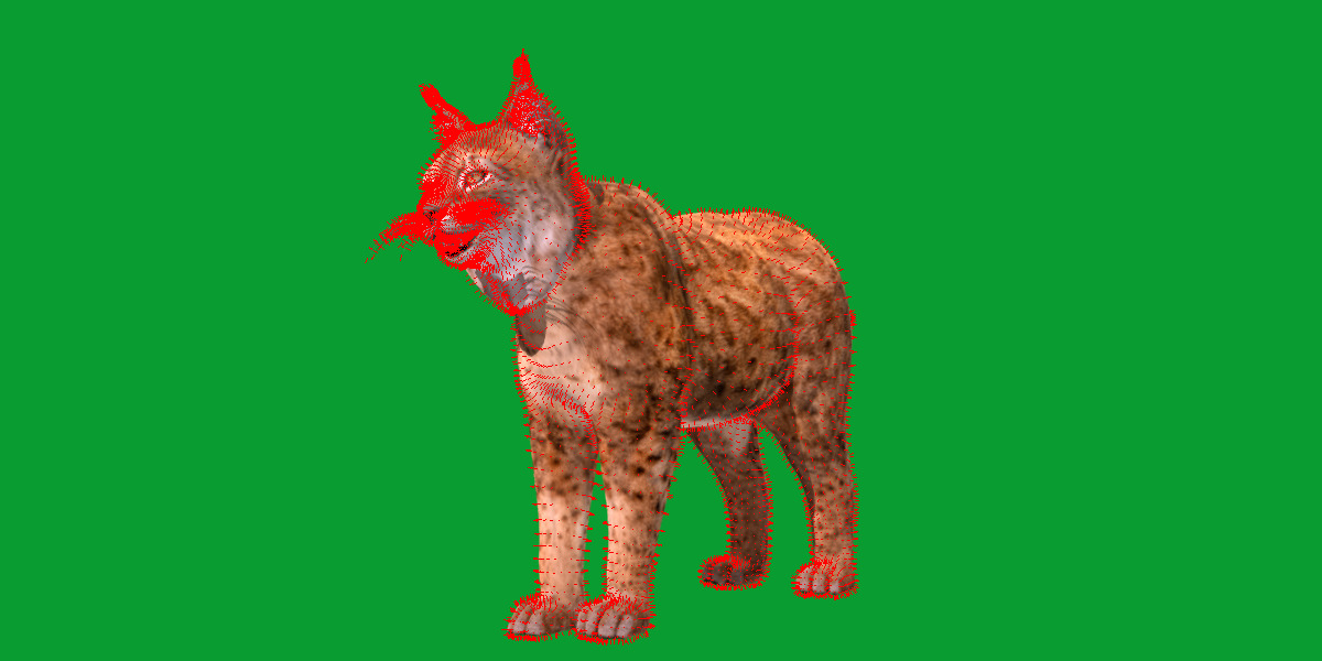 Northern Eurasian Lynx Low-poly 3D model_28