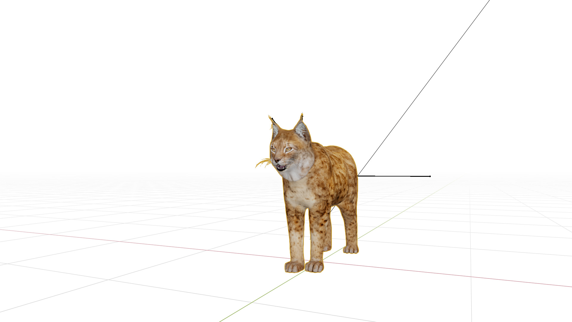 Northern Eurasian Lynx Low-poly 3D model_41