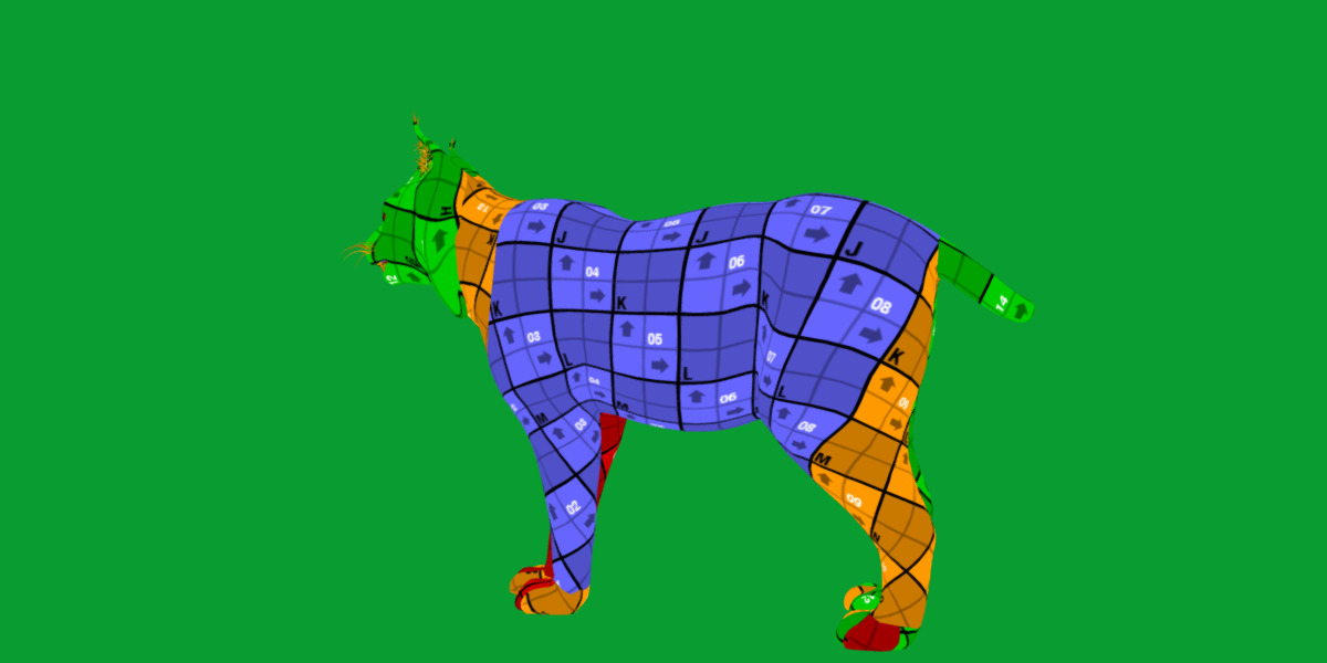 Northern Eurasian Lynx Low-poly 3D model_34