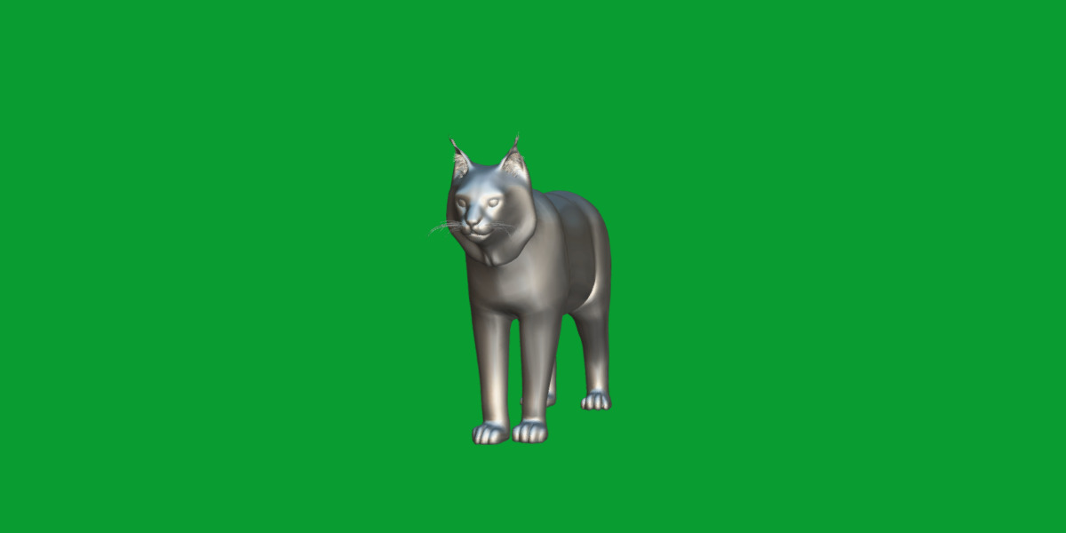 Northern Eurasian Lynx Low-poly 3D model_21