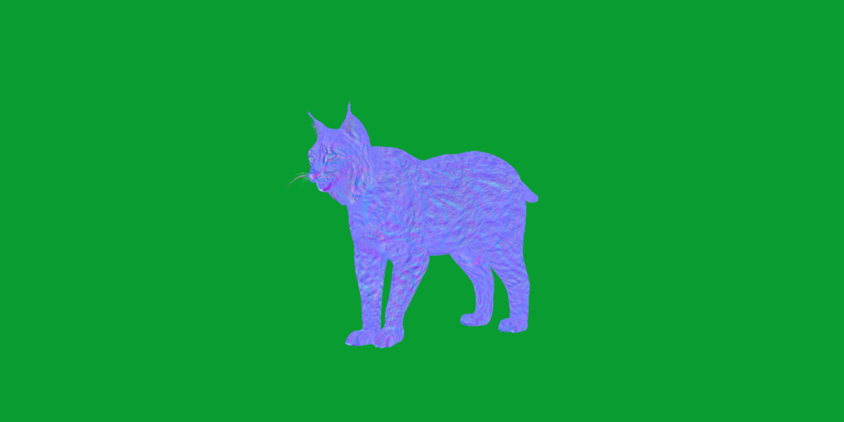 Northern Eurasian Lynx Low-poly 3D model_20
