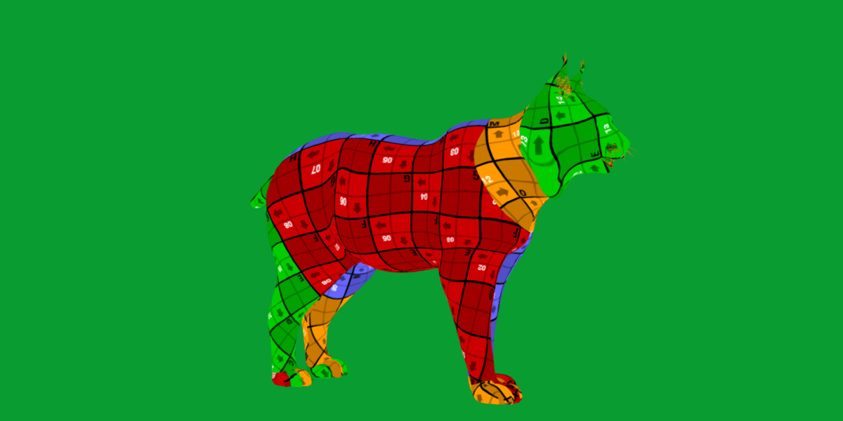 Northern Eurasian Lynx Low-poly 3D model_37