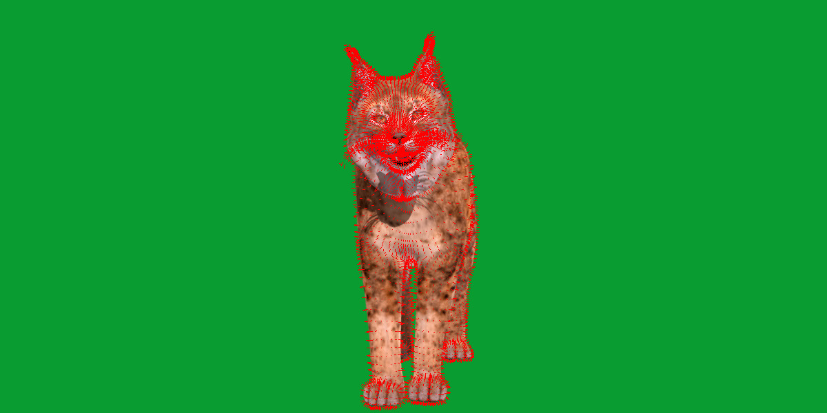 Northern Eurasian Lynx Low-poly 3D model_35
