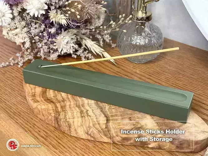 Incense Sticks Holder with Storage