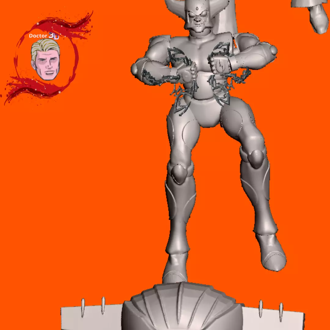 el vengador Kotetsu Jeeg cyborg diorama 3D print model_0