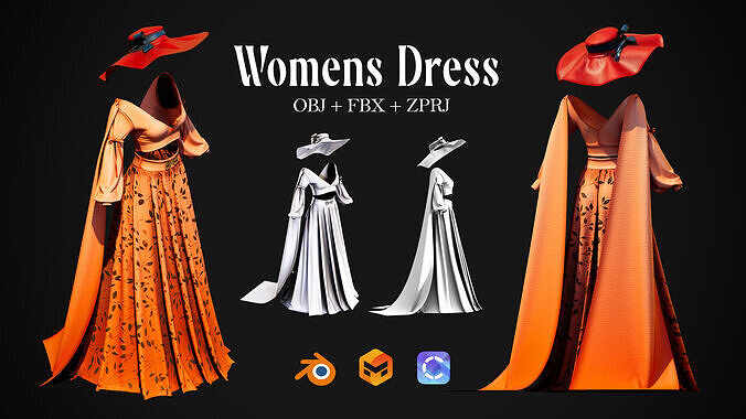 Womens Dress 3D model
