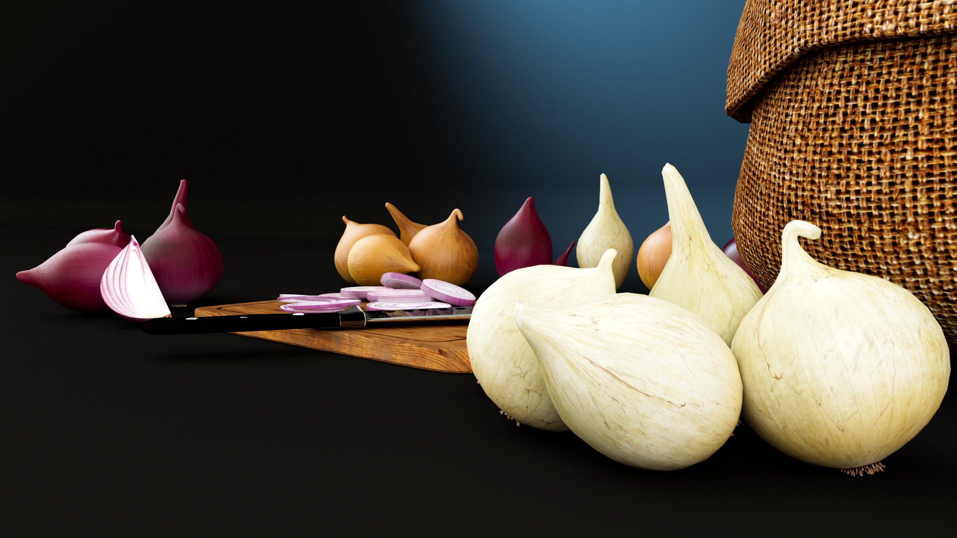 Onion 3D model_8