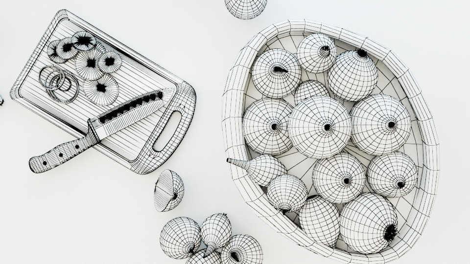 Onion 3D model_13