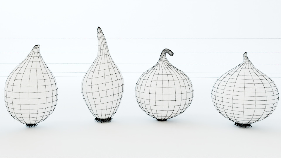 Onion 3D model_10