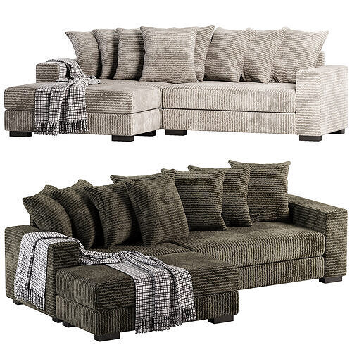 Shaped Sofa 3D model