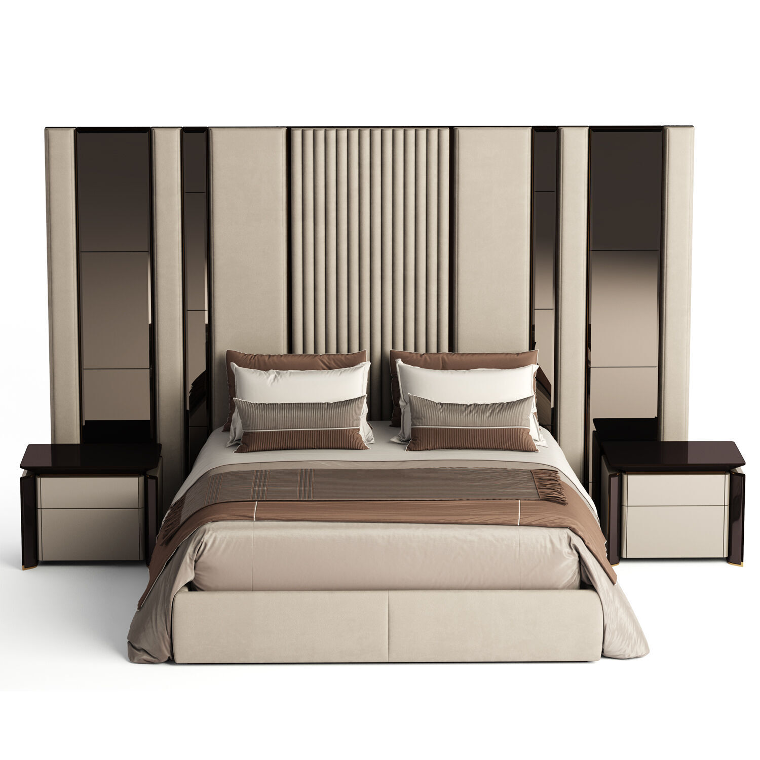 Elve luxury bed 3D model_1