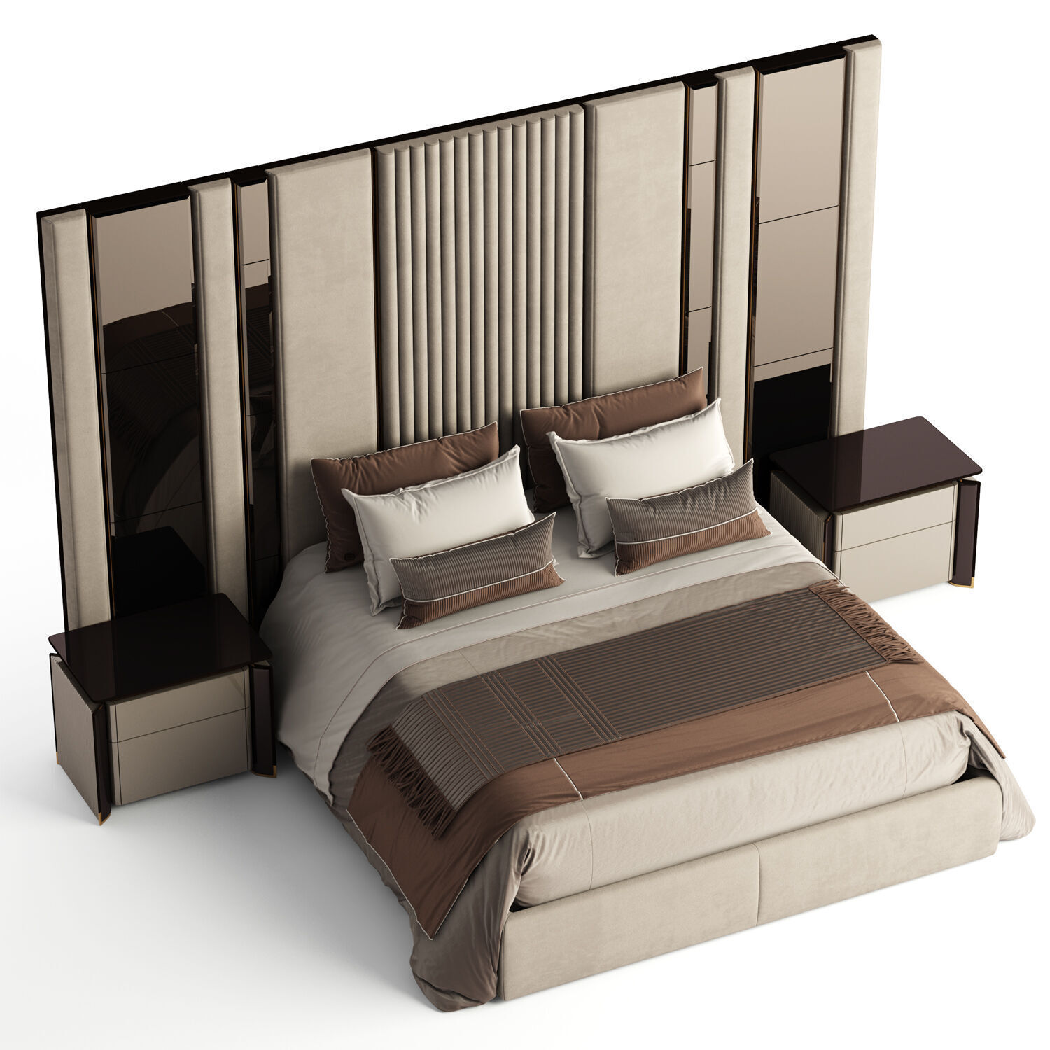 Elve luxury bed 3D model_2