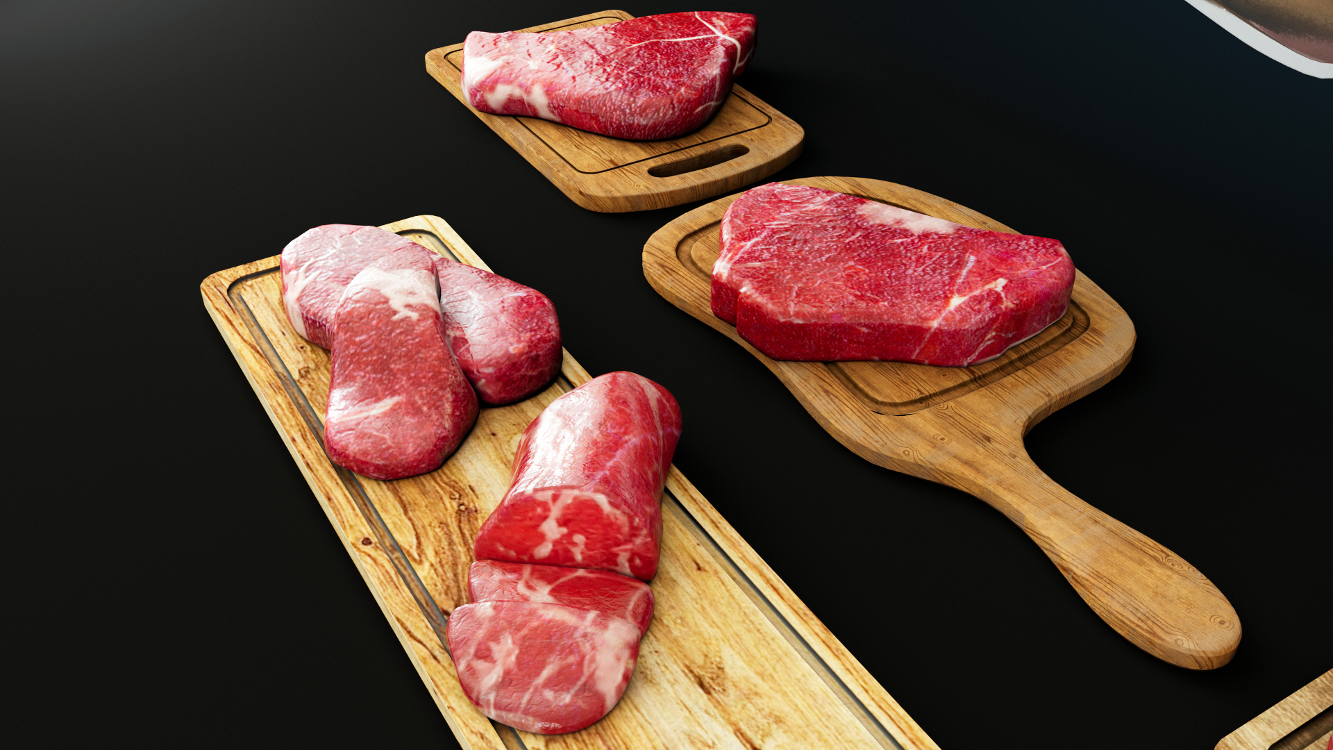 Cleaver Low-poly 3D model_7