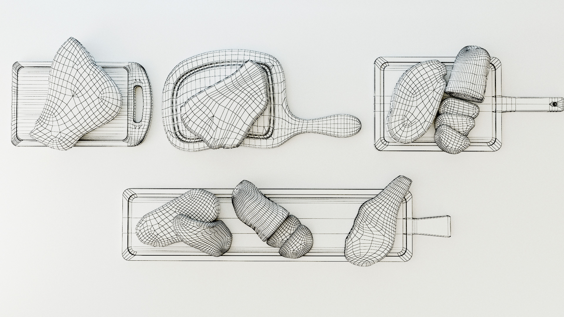 Cleaver Low-poly 3D model_12