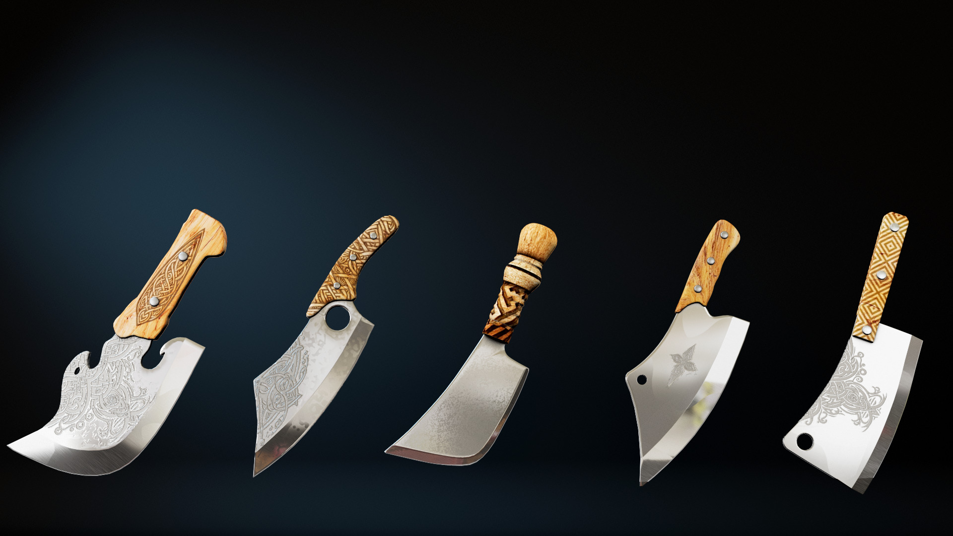 Cleaver Low-poly 3D model_8