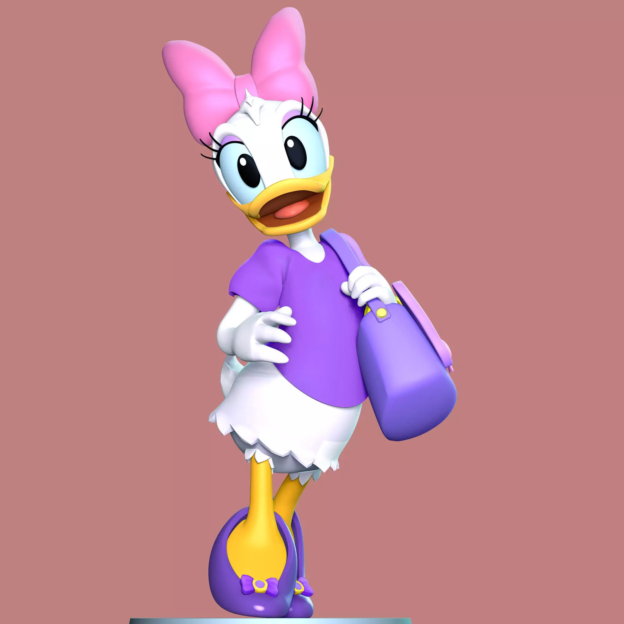 Daisy Duck Fan Art 3D print model